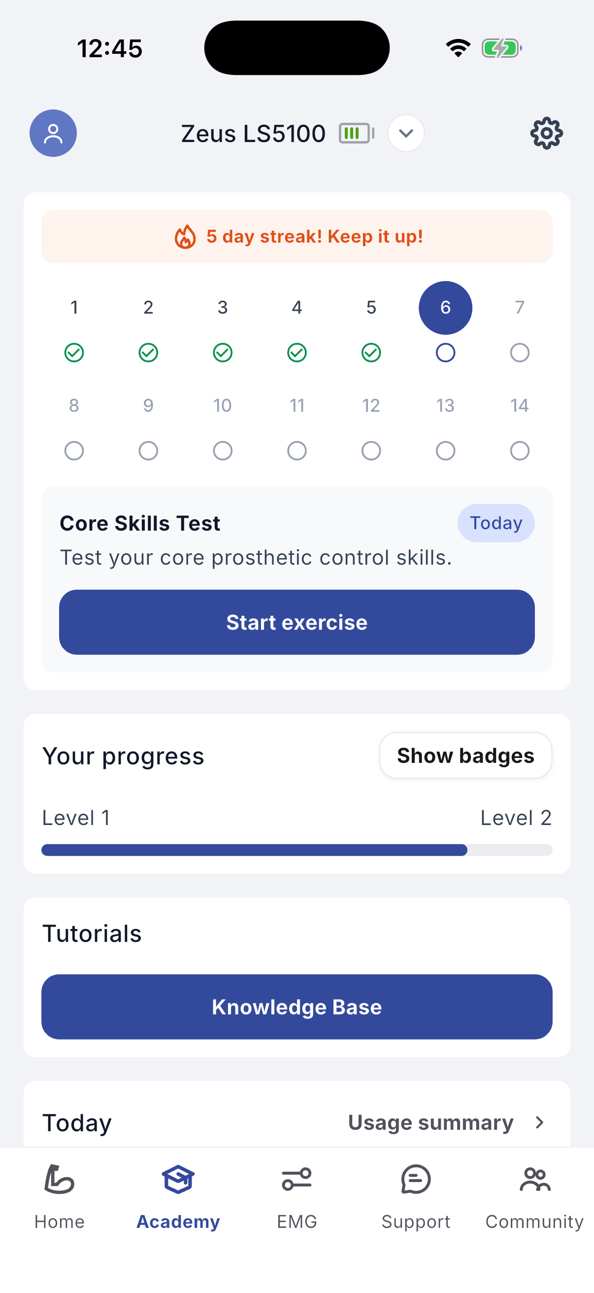 Academy training plan
