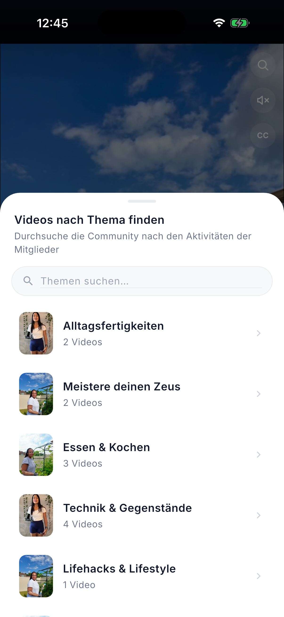 Find videos by theme