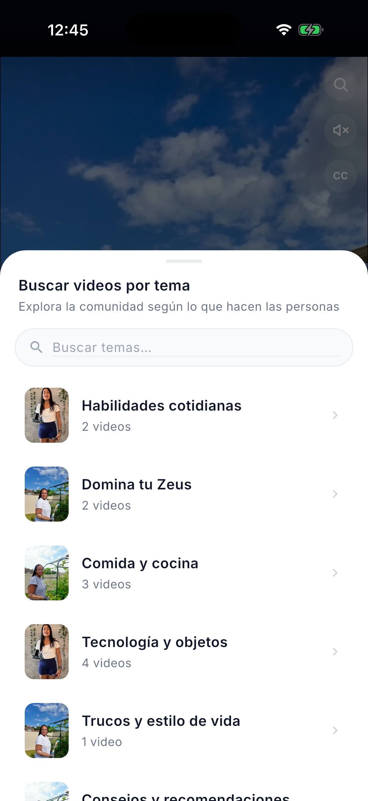 Find videos by theme